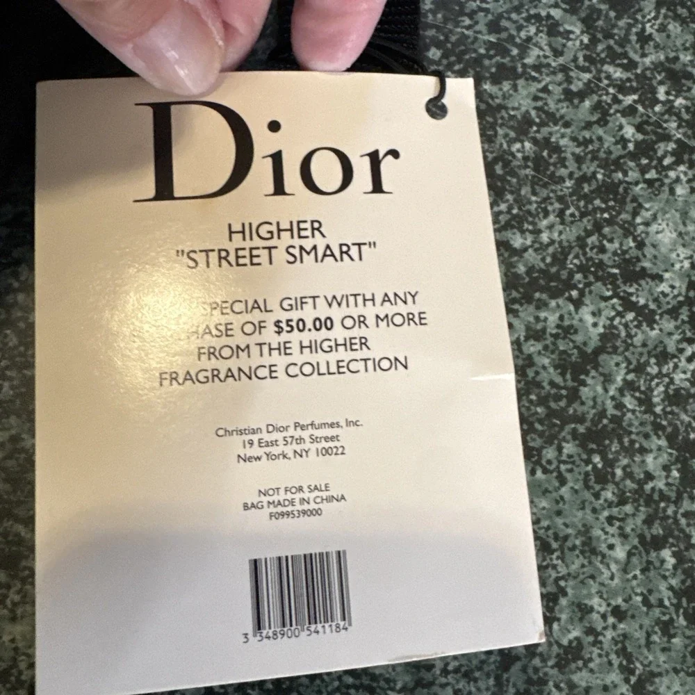 Vtg Y2K DIOR Higher  Homme Parfum Black Shoulder UNISEX Messenger Laptop Bag